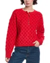 Design History Avril Wool-blend Sweater In Red