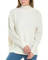 Design History Mock Neck Sweater In White