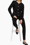 Design History Cable Knit Crew Neck Cardigan In Black In Black