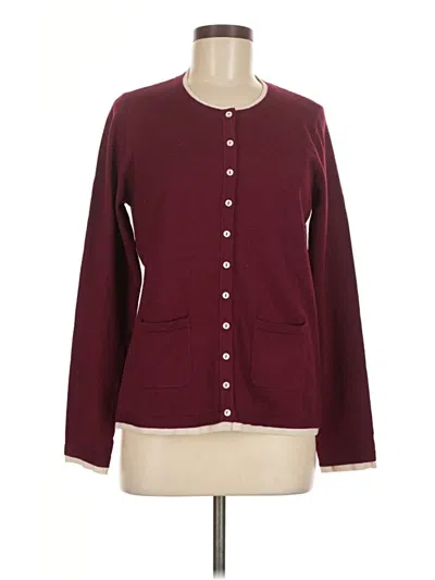 Pre-owned Design History Cardigan Sweater In Burgundy