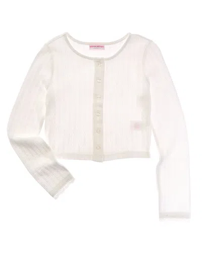 Design History Kids' Cardigan In White