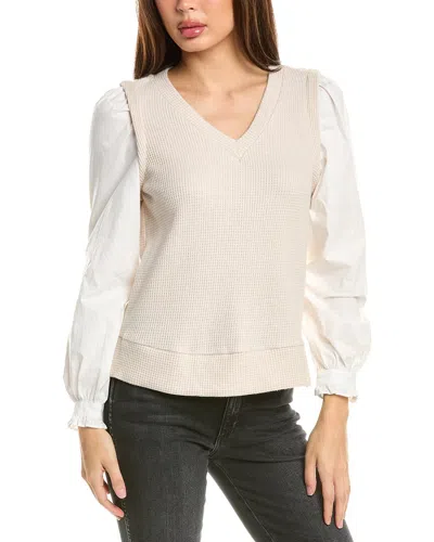 Design History Chunky Thermal Combo Top In Brown