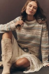 Design History Crew-neck Fair Isle Sweater In Neutral