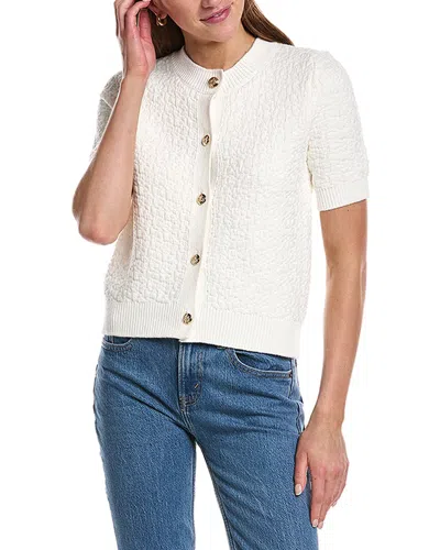 Design History Crewneck Cardigan In White