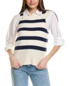 Design History Crewneck Cashmere Sweater Vest In Neutral