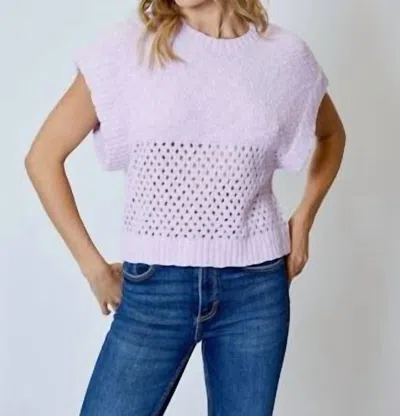 Design History Crewneck Vest In Wild Lilac In Multi