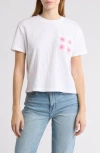 Design History Crochet Pocket Cotton T-shirt In Wild Lilac Combo