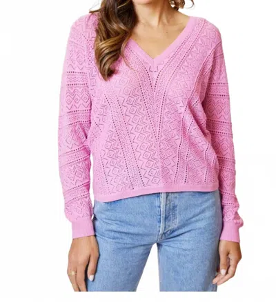 Design History Dolman Sleeve Top In Pink