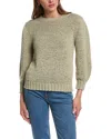 Design History Elbow Puff Sleeve Pullover In Pink