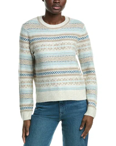 Design History Fair Isle Sweater In Beige Combo Bg4