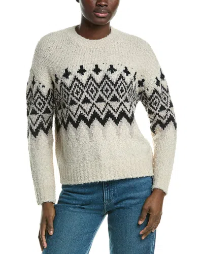 Design History Fair Isle Wool & Alpaca-blend Sweater In Neutral