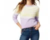 Design History Fairisle Soft Sweater In Plush Lavender Combo