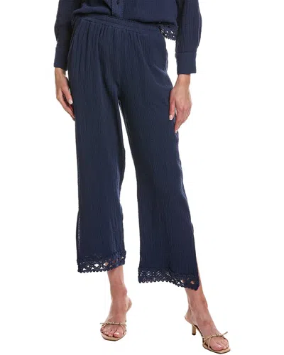 Design History Gauze Lace Pant In Blue