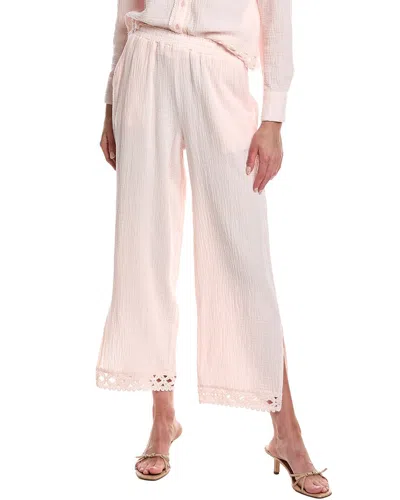 Design History Gauze Lace Pant In Pink