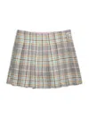 Design History Girl's Glen Plaid Pleated Skort