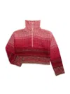 Design History Girl's Highneck Sweater In Red