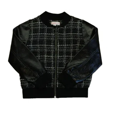 Design History Kids' Girls Black Tweed Jacket