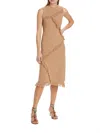 Design History Kelly Tassel Knit Midi Dress In Driftwood In White