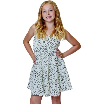 Design History Kids' Allover Print Dress In White