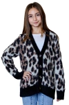 Design History Kids' Animal Spot Cardigan In Brown