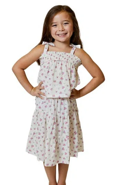 Design History Kids' Babydoll Tank In White