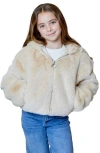 Design History Kids' Faux Fur Jacket (big Kid0 In Neutral