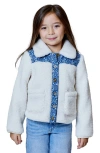 Design History Kids' High Pile Fleece Jacket In Multi