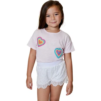 Design History Kids' Lace Shorts In White