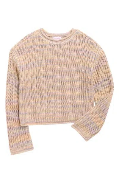 Design History Kids' Marbled Knit Sweater In Multi