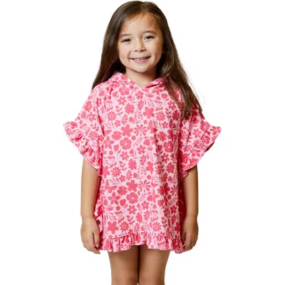 Design History Kids' Ruffle Poncho In Pink