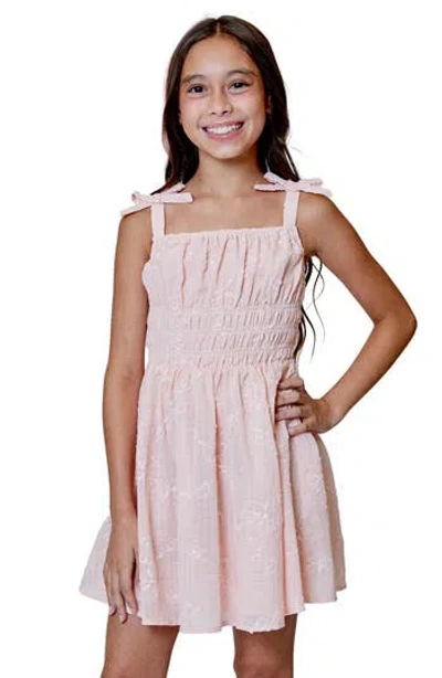 Design History Kids' Tie Strap Dress In Pink