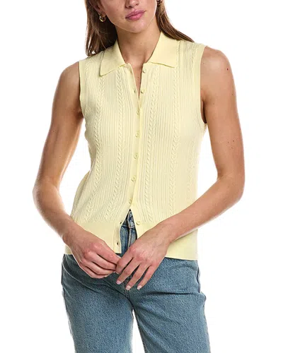Design History Knit Tank Top In Yellow