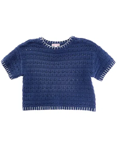 Design History Kids' Knit Top In Blue