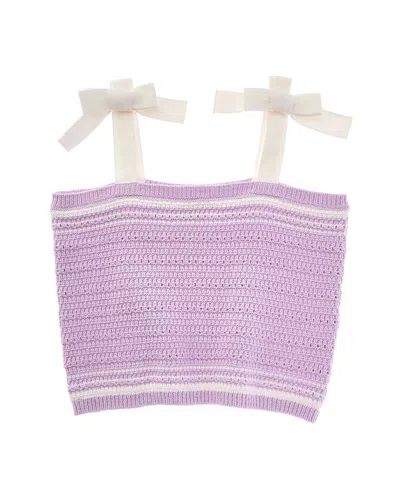 Design History Kids' Knit Top In Purple