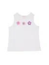 Design History Little Girl's Crochet Floral Tank In White