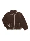 Design History Little Girl's Textured Cardigan