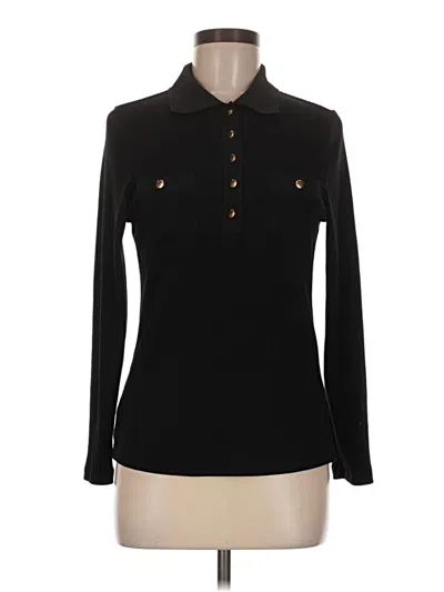 Pre-owned Design History Long Sleeve Blouse In Black