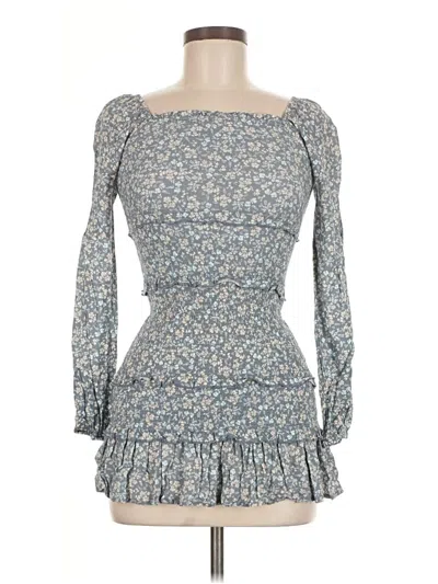 Pre-owned Design History Long Sleeve Blouse In Blue