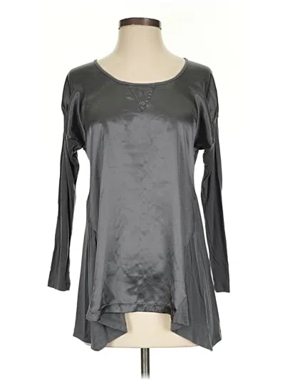 Pre-owned Design History Long Sleeve Blouse In Gray