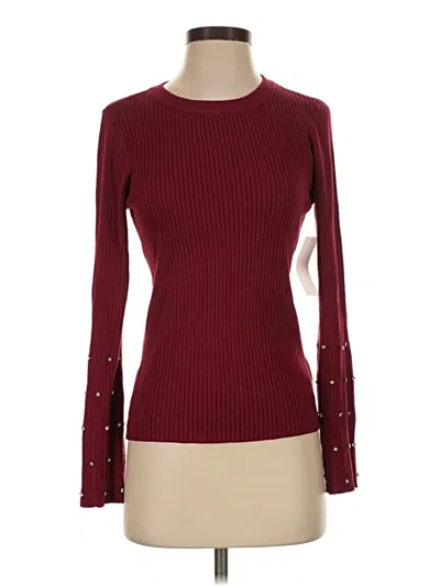 Design History Long Sleeve T-shirt In Burgundy