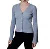 Design History Lurex Front Cardi Heather Stone Combo In Grey In Grey