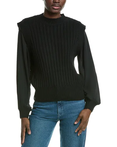 Design History Mock Neck Sweater In Black
