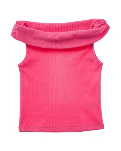 Design History Kids' Off-shoulder Top In Pink