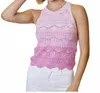 Design History Ombre Halter Top In Pink In Pink