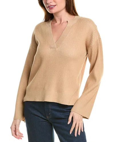 Design History Plaited Sweater In Brown