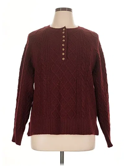 Pre-owned Design History Pullover Sweater In Burgundy