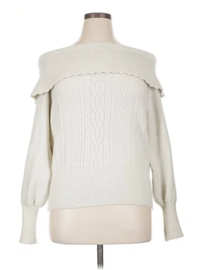 Pre-owned Design History Pullover Sweater In White