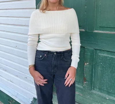 Design History Rebecca Top In Ivory In White