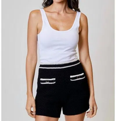 Design History Renee Shorts In Black Combo