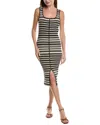 Design History Ribbed Tank Dress In Black